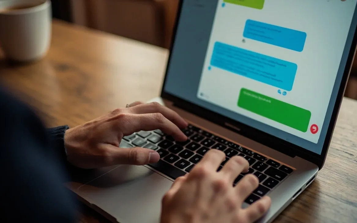 A customer support chat interface for platform C