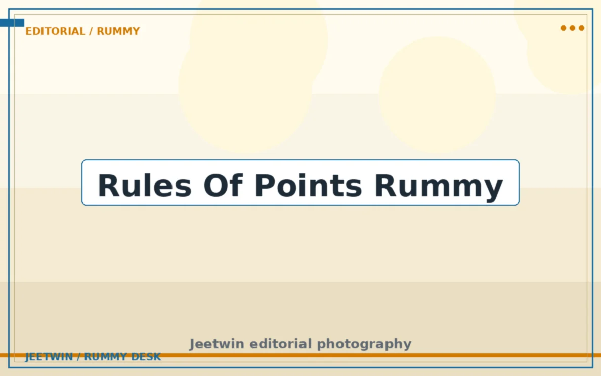 Single hand of points rummy with score sheet