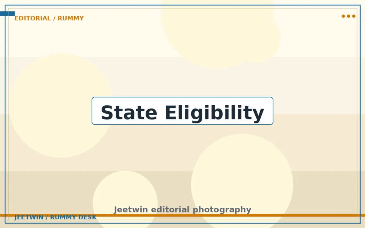 Indian state map showing rummy eligibility