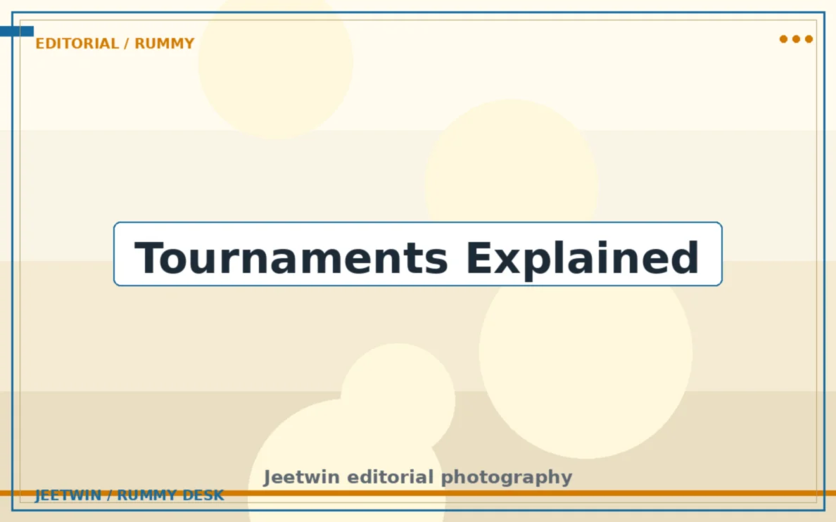 A rummy tournament bracket