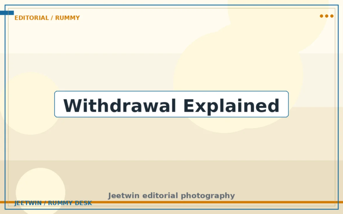 A withdrawal timeline chart